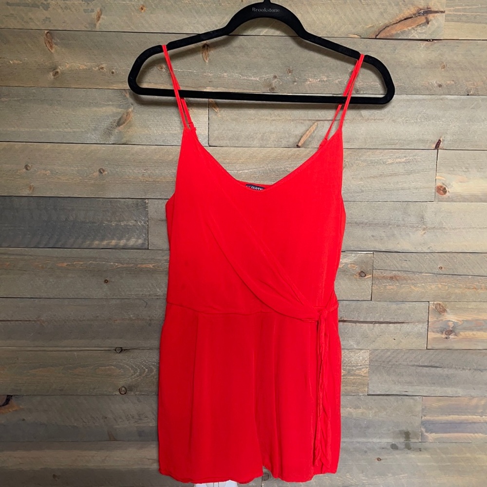 Red romper. Like new